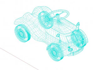 Volkswagen Toy Car 3D Model