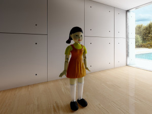 Squid game characters Model 3D
