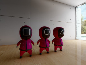 Squid game characters Model 3D