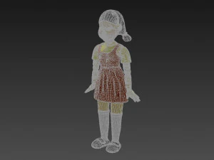 Squid game characters 3D Model