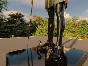 Pharaoh Sculpture 3D Model