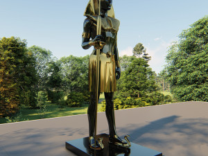 Pharaoh Sculpture Modèle 3D