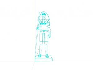 Pharaoh Sculpture 3D Model