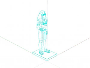 Pharaoh Sculpture 3D Model