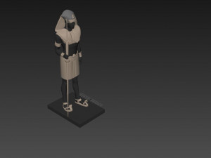 Pharaoh Sculpture Modèle 3D