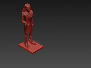 Pharaoh Sculpture 3D Model