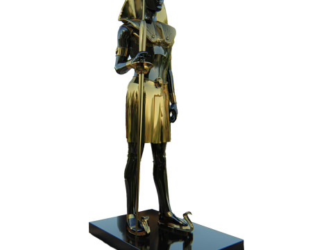 Pharaoh Sculpture 3D Model