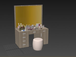 Makeup Desk Modello 3D