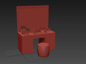 Makeup Desk 3D Model