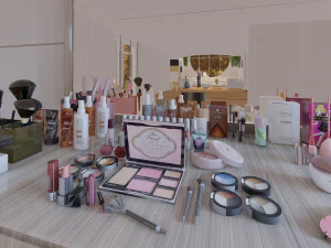 Scrivania per il trucco Modello 3D