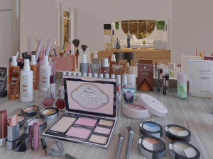 Makeup Desk 3D Model