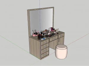 Makeup Desk 3D Model