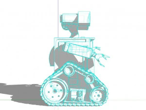 Wall E Robot 3D Model