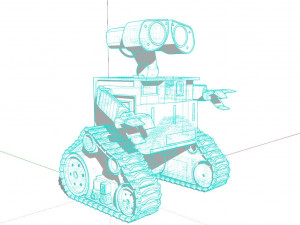 Wall E Robot 3D Model