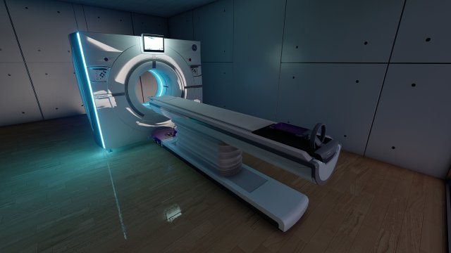 MRI Scanner Model 3D .c4d .max .obj .3ds .fbx .stl .blend 