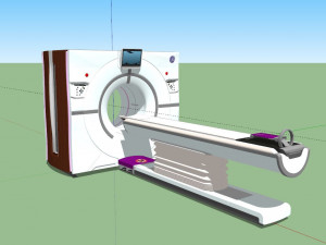 MRI Scanner Model 3D