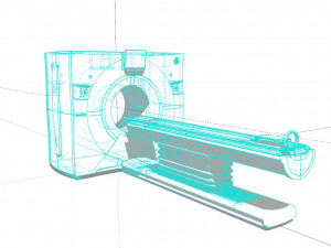 MRI Scanner Model 3D