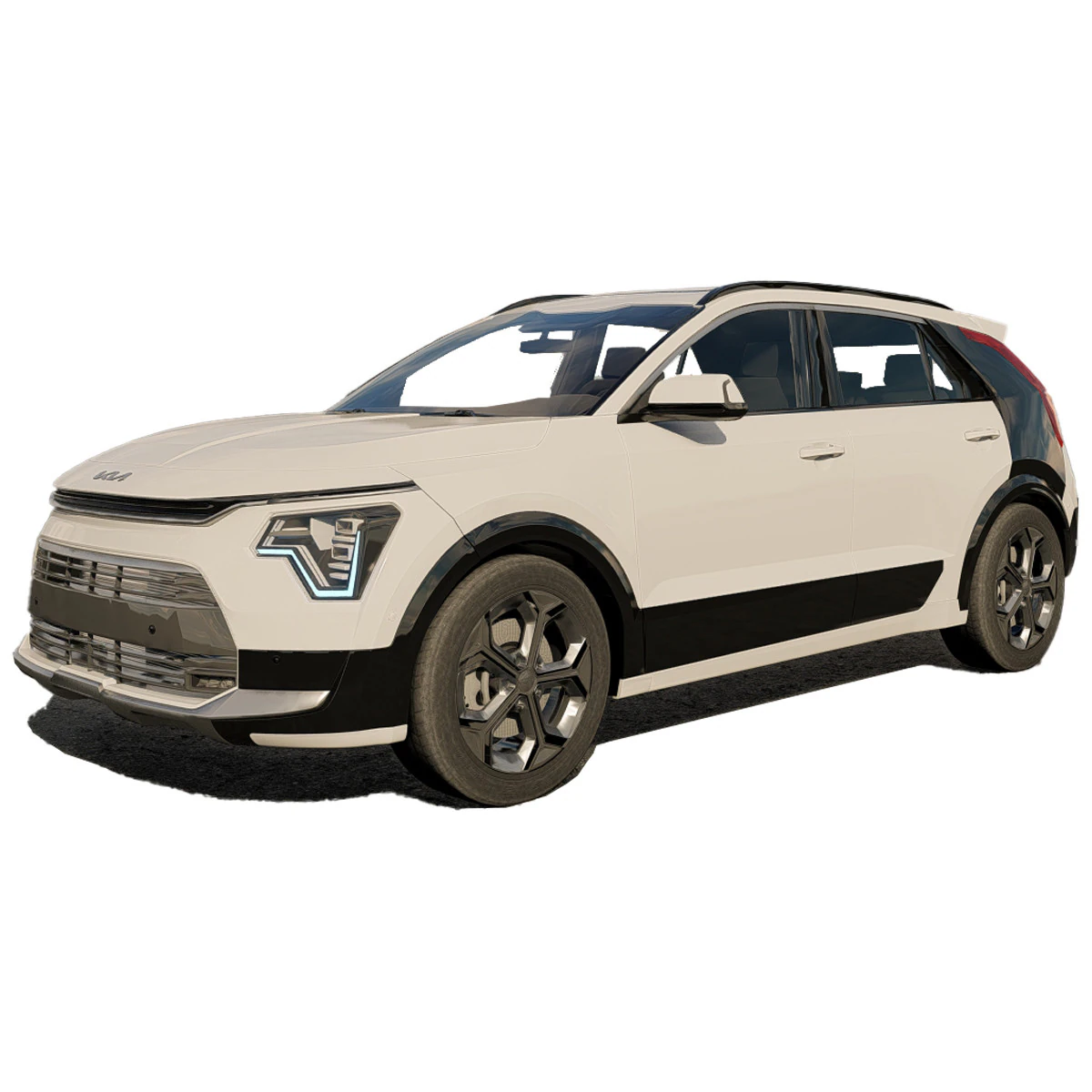 Kia Niro 2023 3D Model .c4d .max .obj .3ds .fbx .stl .blend 