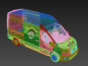Fo rd Transit 2023 3D Model