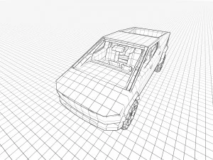 Tesla Cybertruck 2023 3D Model