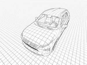 Mitsubishi Eclipse Cross 2023 3D 모델
