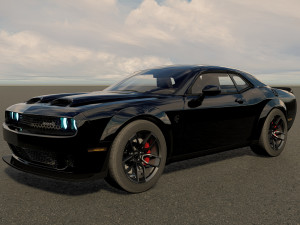 Dodge Challenger SRT Hellcat 2023 3D मॉडल