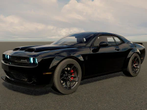 Dodge Challenger SRT Hellcat 2023 3D Model