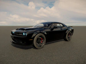 Dodge Challenger SRT Hellcat 2023 3D Model
