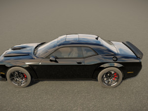 Dodge Challenger SRT Hellcat 2023 3D मॉडल