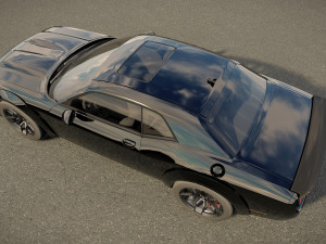 Dodge Challenger SRT Hellcat 2023 3D मॉडल