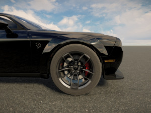 Dodge Challenger SRT Hellcat 2023 3D मॉडल