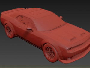Dodge Challenger SRT Hellcat 2023 3D मॉडल