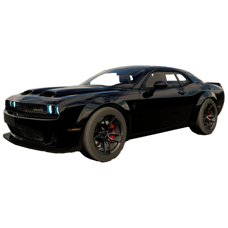 Dodge Challenger SRT Hellcat 2023 3D मॉडल .c4d .max .obj .3ds .fbx .stl .blend 