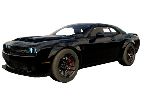 Dodge Challenger SRT Hellcat 2023 Modello 3D