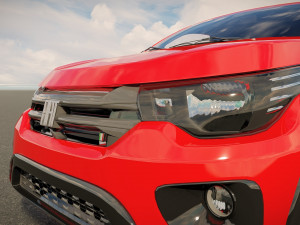 Fiat Mobi 2023 Modelo 3D