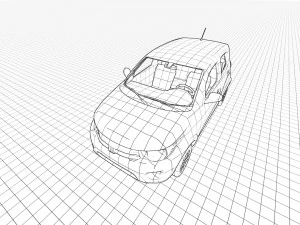 Fiat Mobi 2023 3D Model