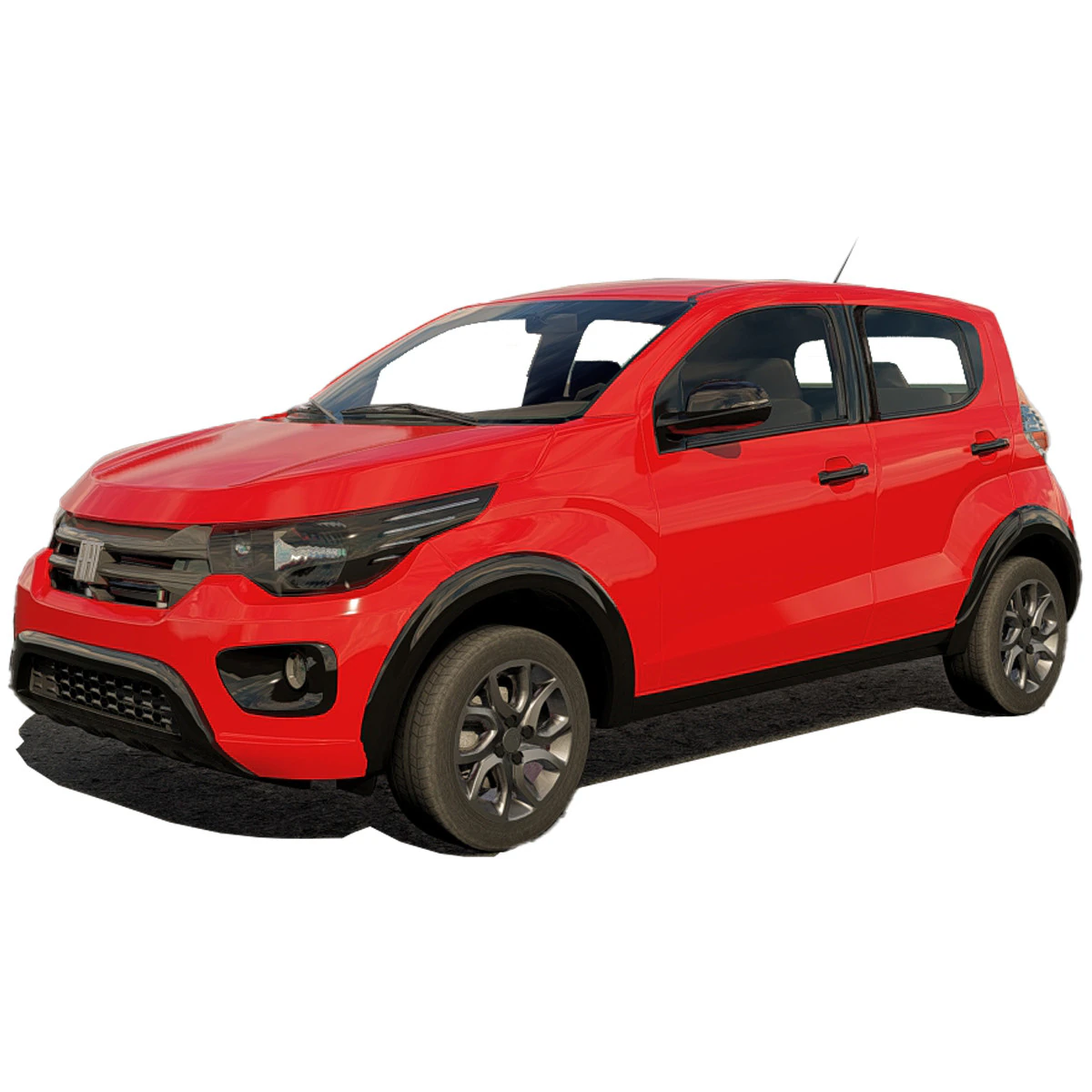 Fiat Mobi 2023 3D Model .c4d .max .obj .3ds .fbx .stl .blend 