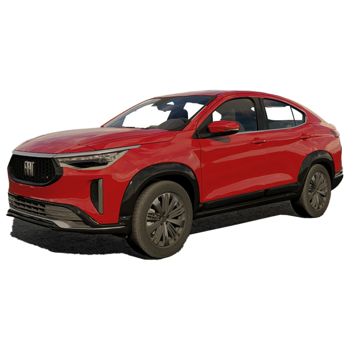 Fiat Fastback Audace 2023 3D Model .c4d .max .obj .3ds .fbx .stl .blend 