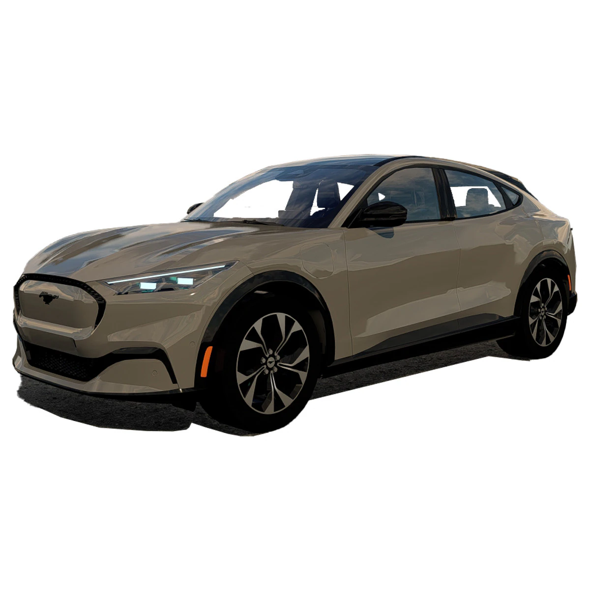 Mustang Mach E 2023 3D Model .c4d .max .obj .3ds .fbx .stl .blend 