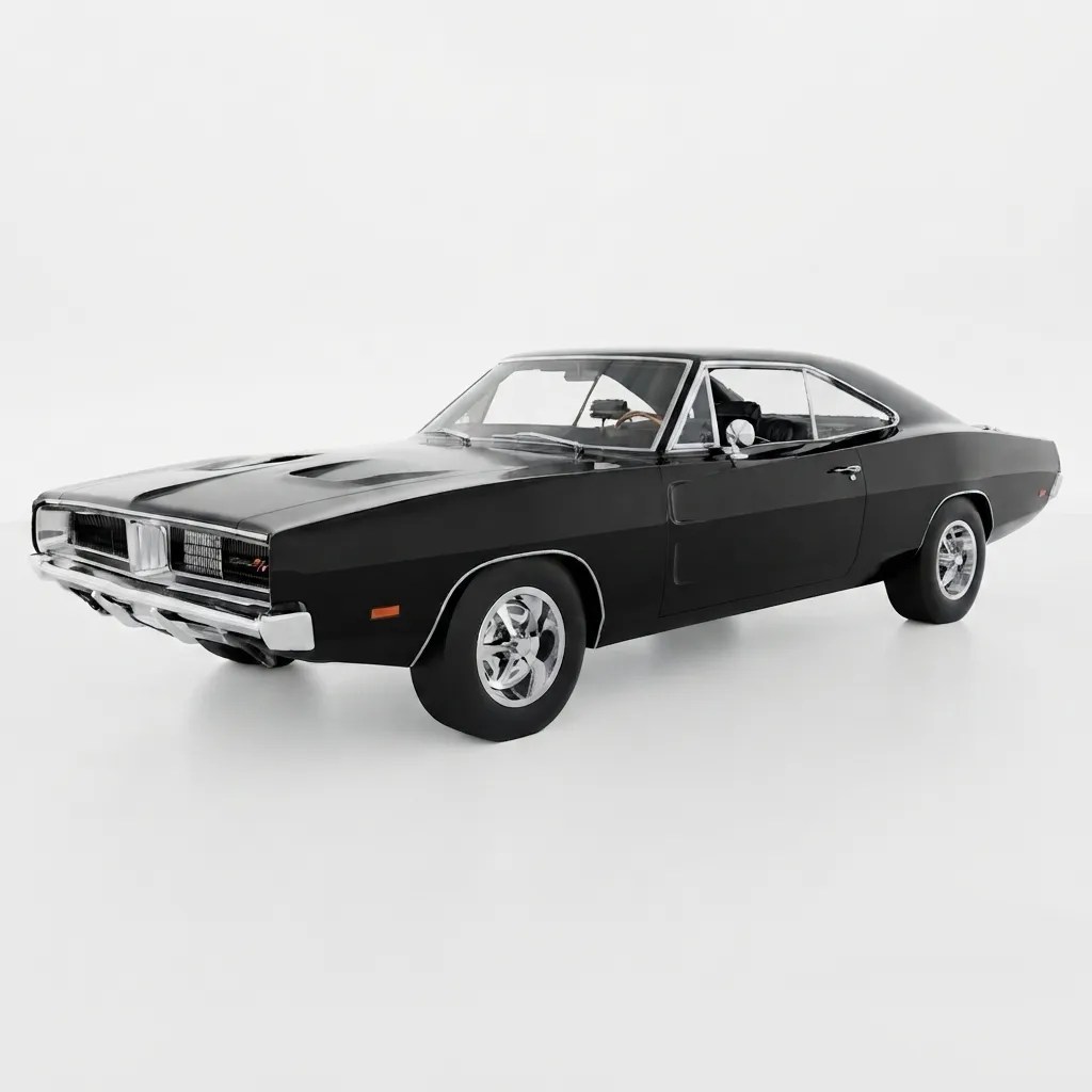 Dodge Charger 1969 3D Model .c4d .max .obj .3ds .fbx .stl .blend 