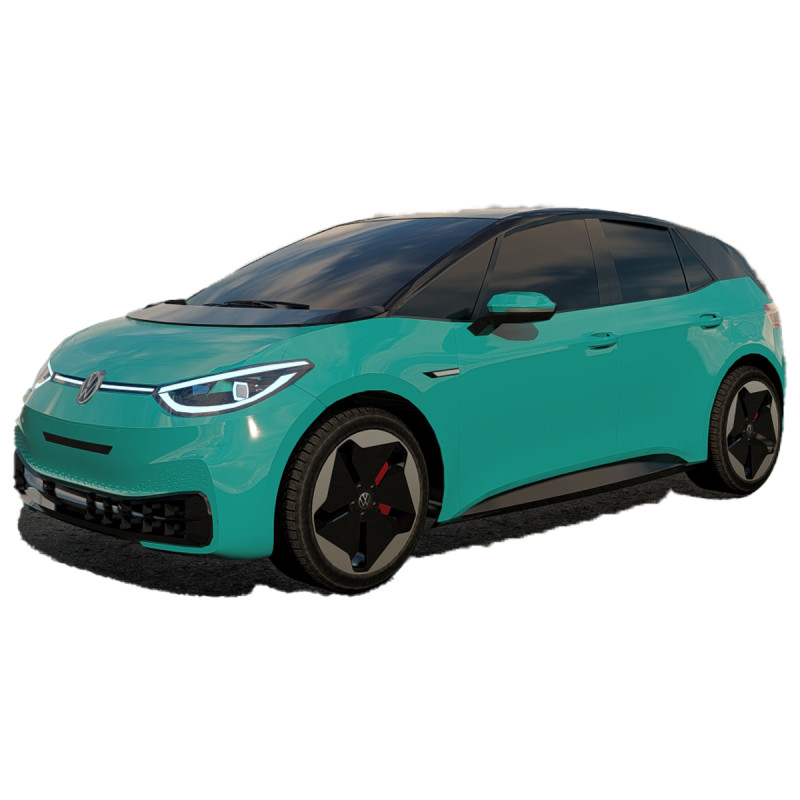 Volkswagen ID3 3D Model .c4d .max .obj .3ds .fbx .stl .blend 