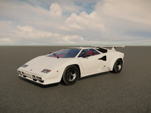 Countach LP500 3D Model