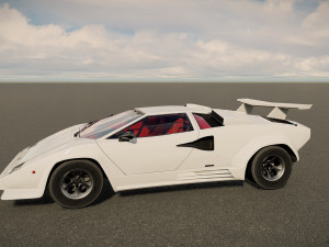 Countach LP500 3D Model