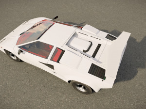 Countach LP500 3D Model