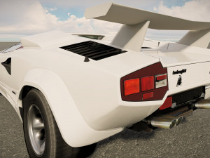Countach LP500 3D Model