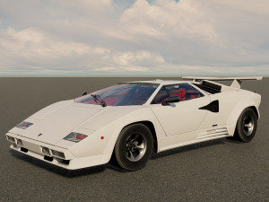 Countach LP500 3D Model