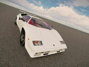 Countach LP500 3D Model