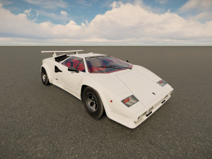 Countach LP500 3D Model