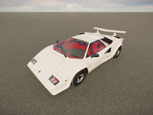 Countach LP500 3D Model