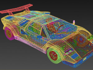 Countach LP500 3D Model